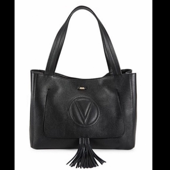 500 Below Retail  Valentino Ollie Pebbled Leather Tassel Tote Luxury Brand New